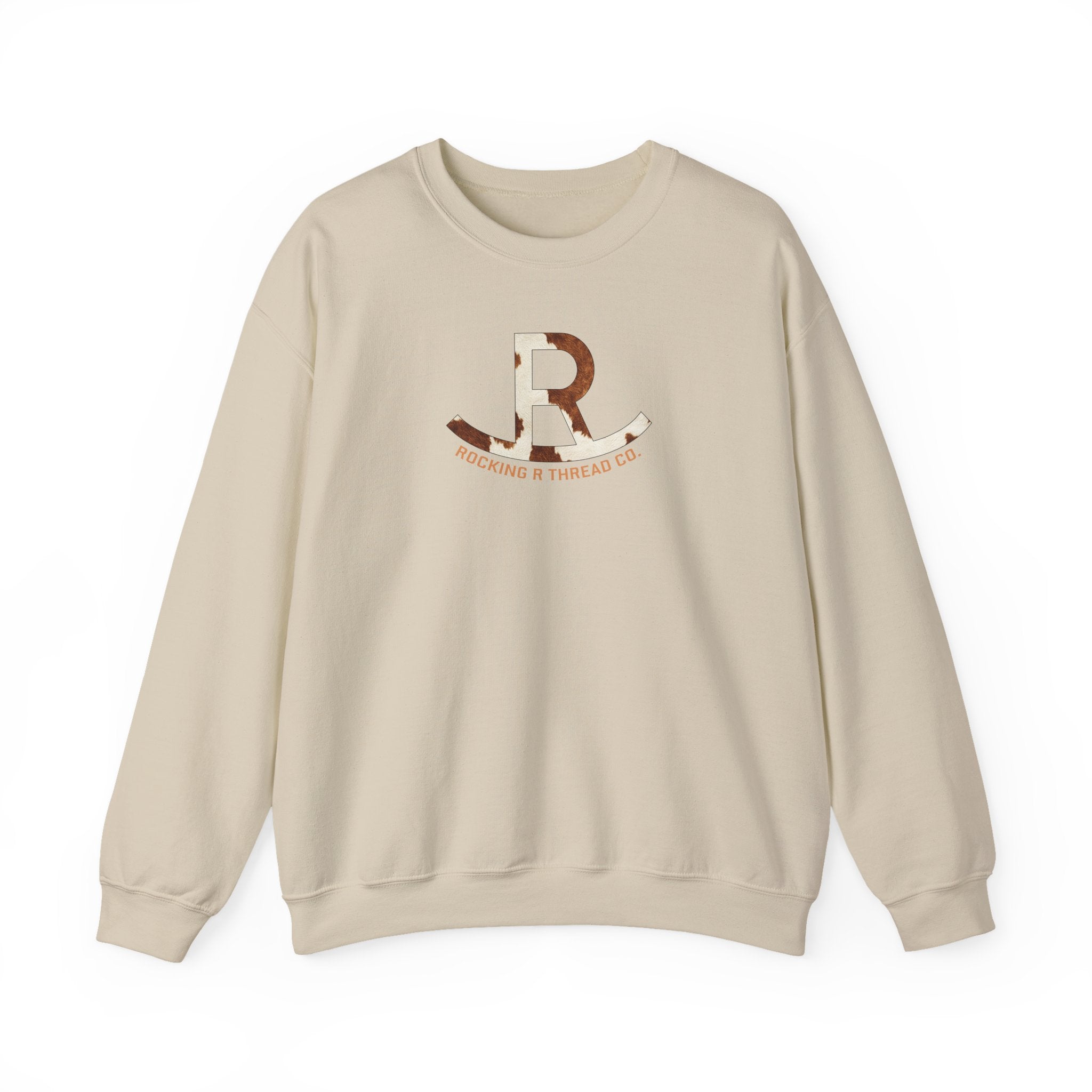 Logo Crewneck Sweatshirt - R Monogram Rustic Patch