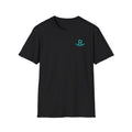 Rockin' R Logo T-Shirt — Teal Chest & Back Graphic