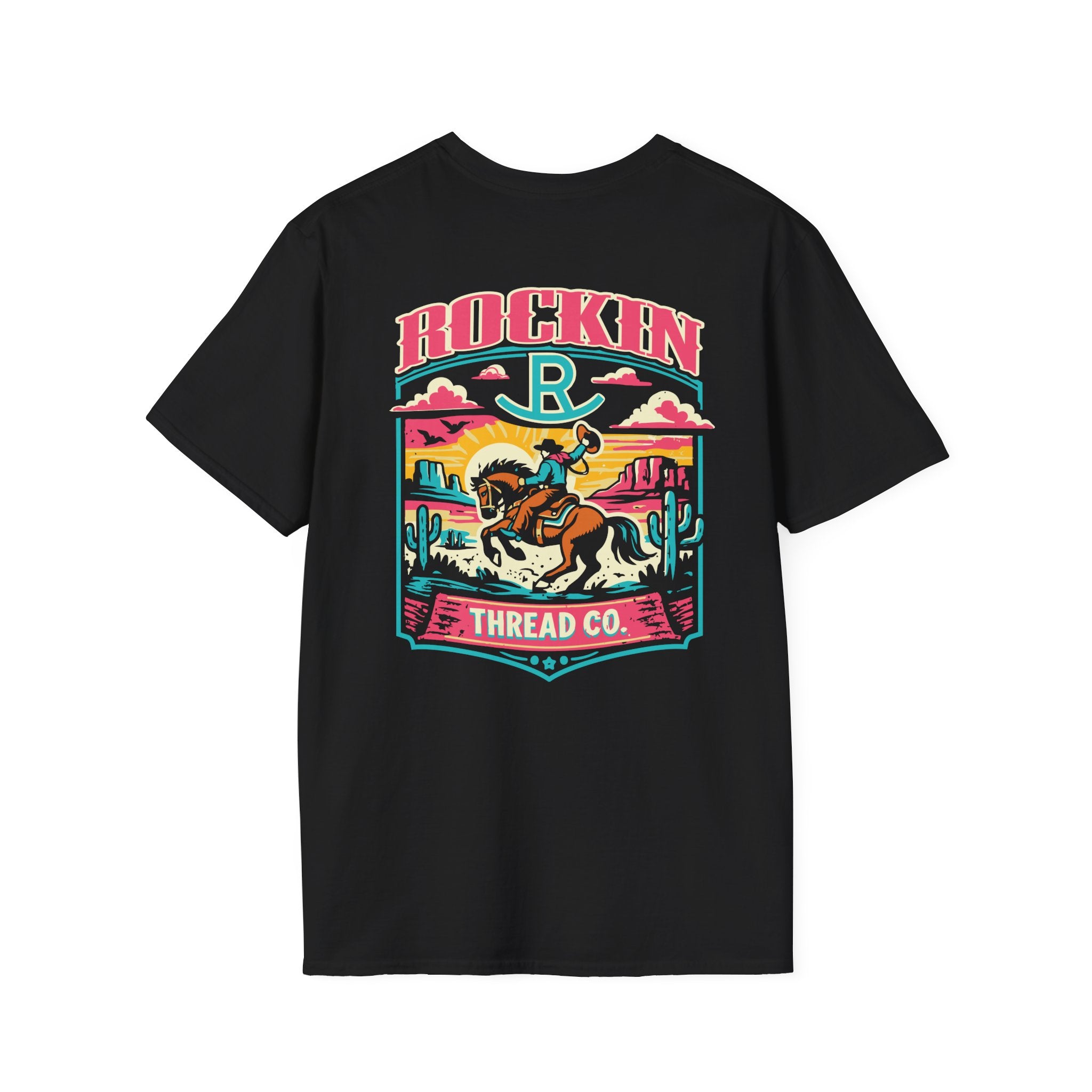 Rockin Thread Co. Western Cowboy Graphic T-Shirt