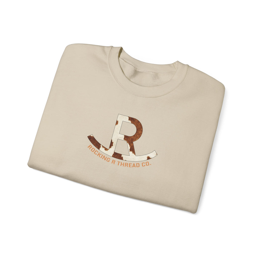 Logo Crewneck Sweatshirt - R Monogram Rustic Patch