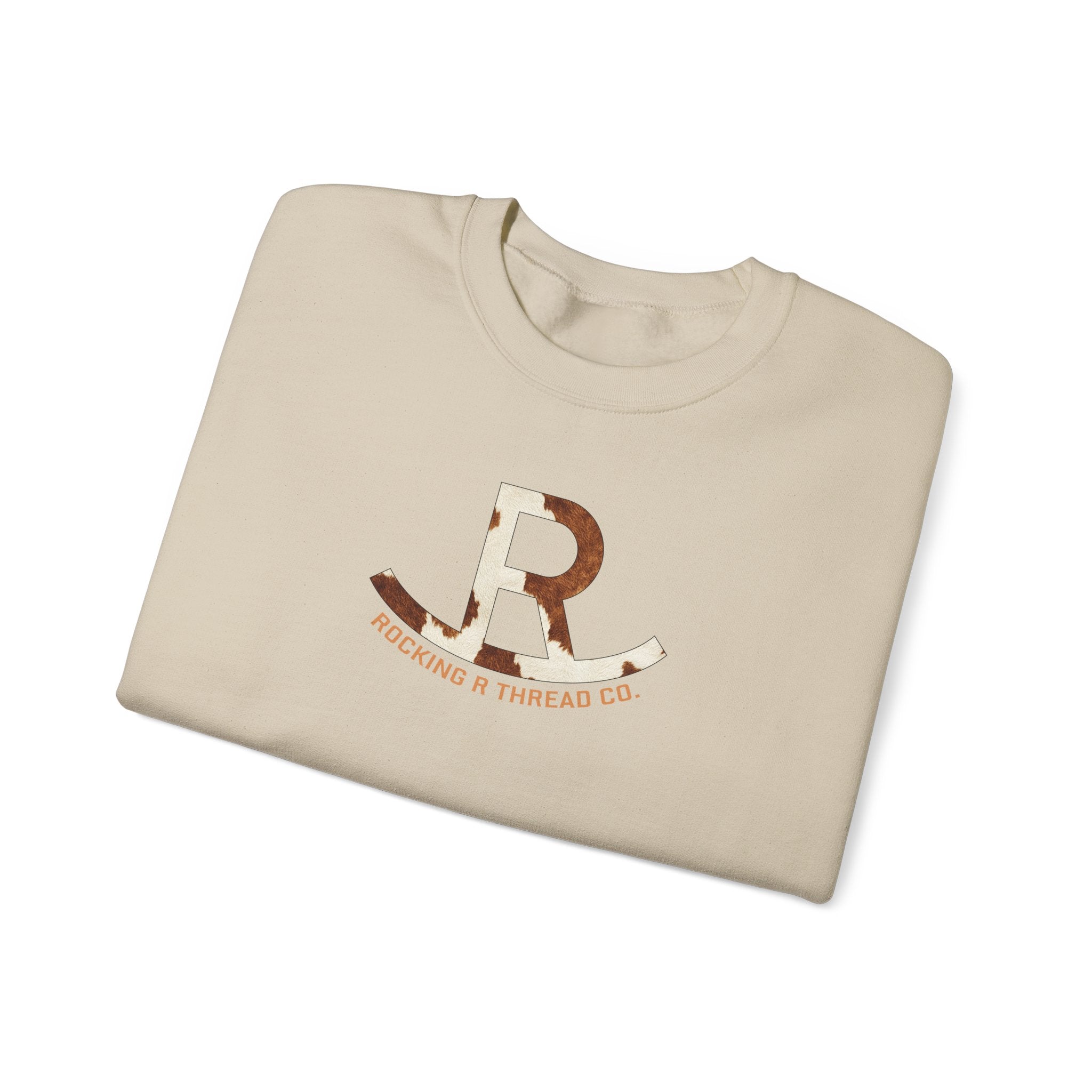 Logo Crewneck Sweatshirt - R Monogram Rustic Patch
