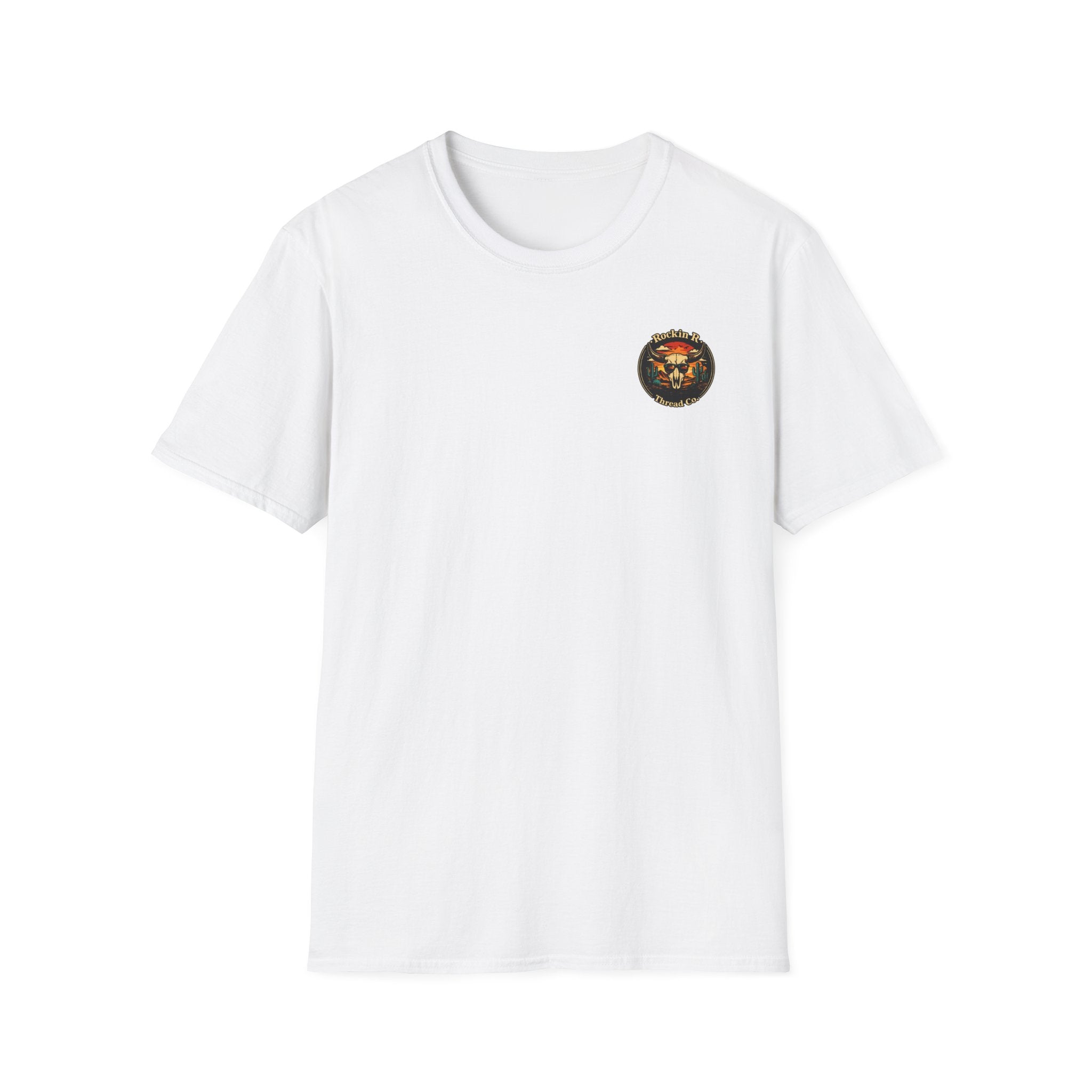 Rockin R Thread Co. Western Skull T-Shirt — Desert Cow Skull Graphic Tee