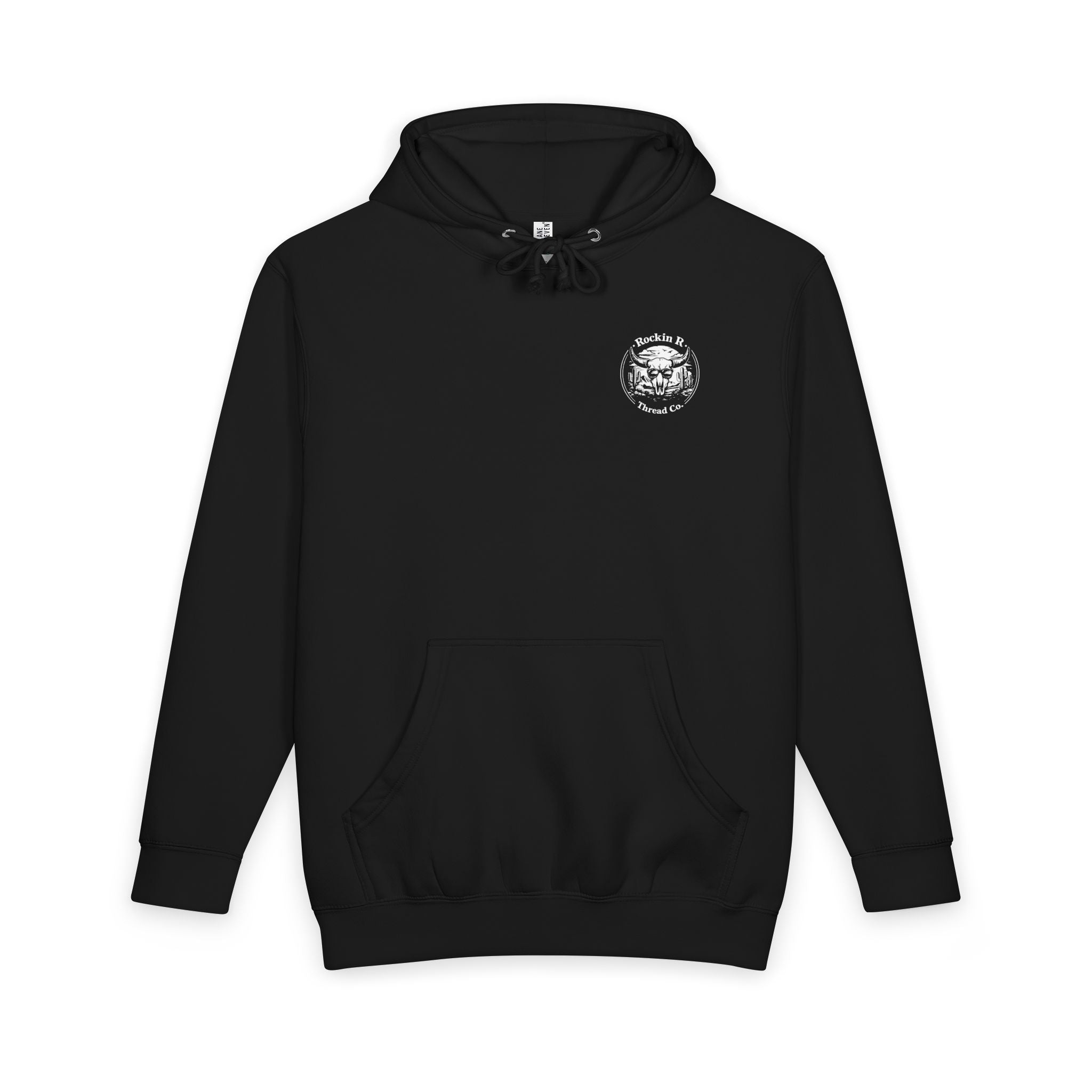 Hoodie — Desert Bull Skull “R.R. Thread Co.” Pullover (Vintage Western Graphic)