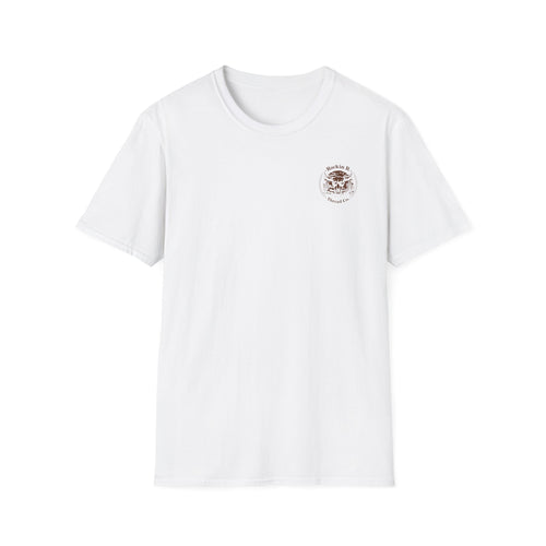Cow Skull Desert Logo T‑Shirt — "Rockin R. Thread Co." Western Graphic Tee